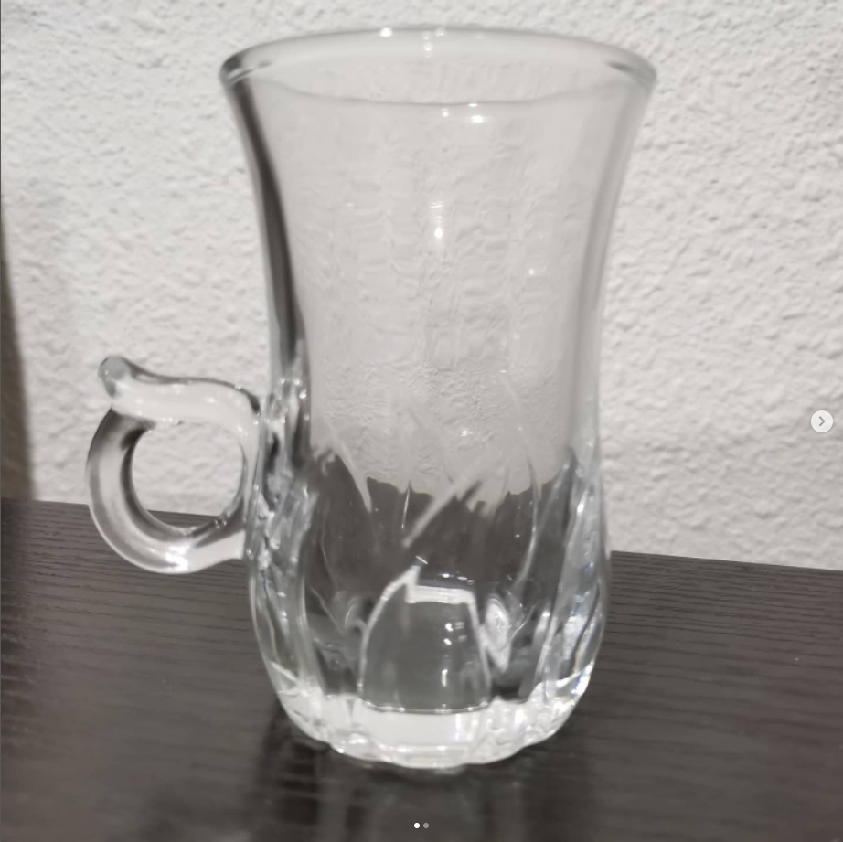 set de 6 copas de cristal.