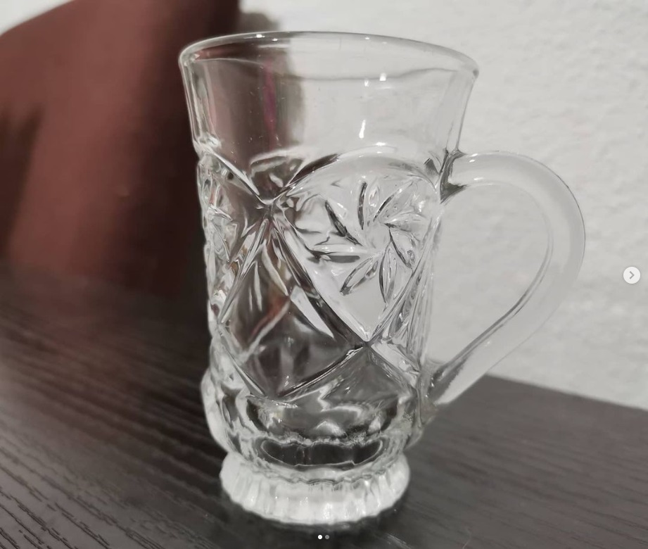 set de 6 copas de cristal.
